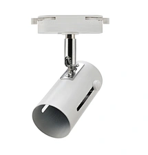 GU10 lamp head track lamp housing black and white iron straight tube without opening holes E27 lamp multi-directional and multi-angle lamp housing